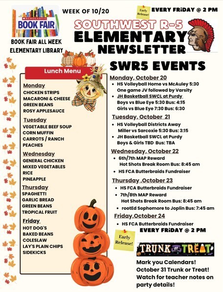 Southwest R-5 Elementary Newsletter