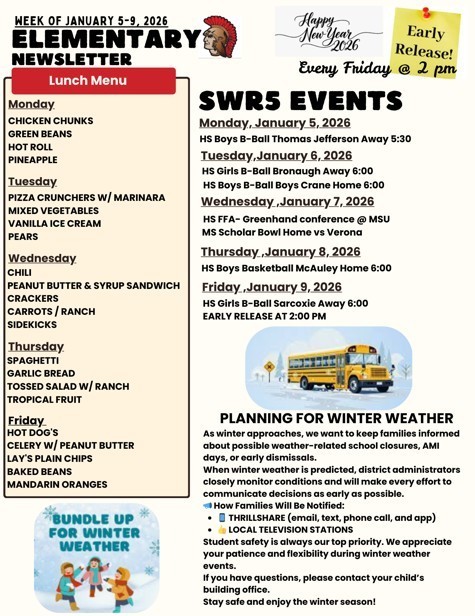 SWR5 Elementary Newsletter 01.05.26