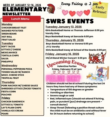 SW Elementary Weekly Update