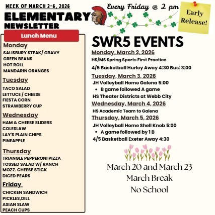 SW Elementary Weekly Update