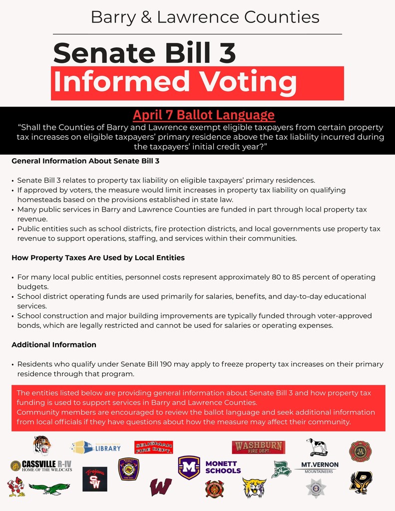 Senate Bill 3 Informed Voting