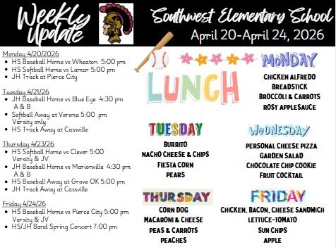 Week of April 20 Elementary Newsletter