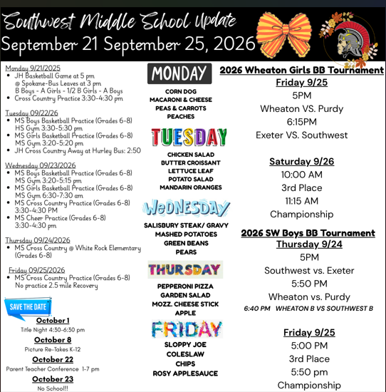 SWMS Weekly Update