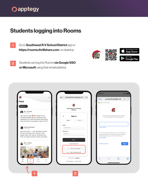 Student SWRV App Login