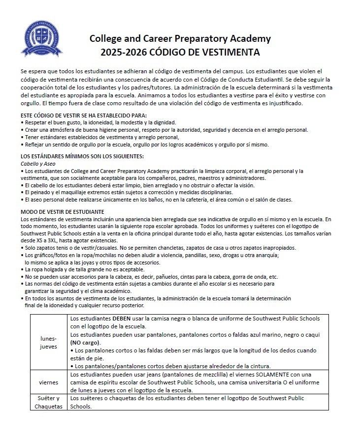codigo de vestimenta