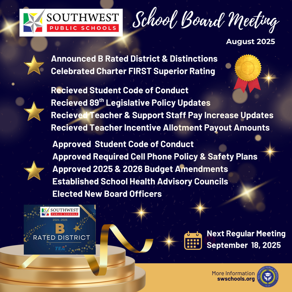 Board Meeting Recap August