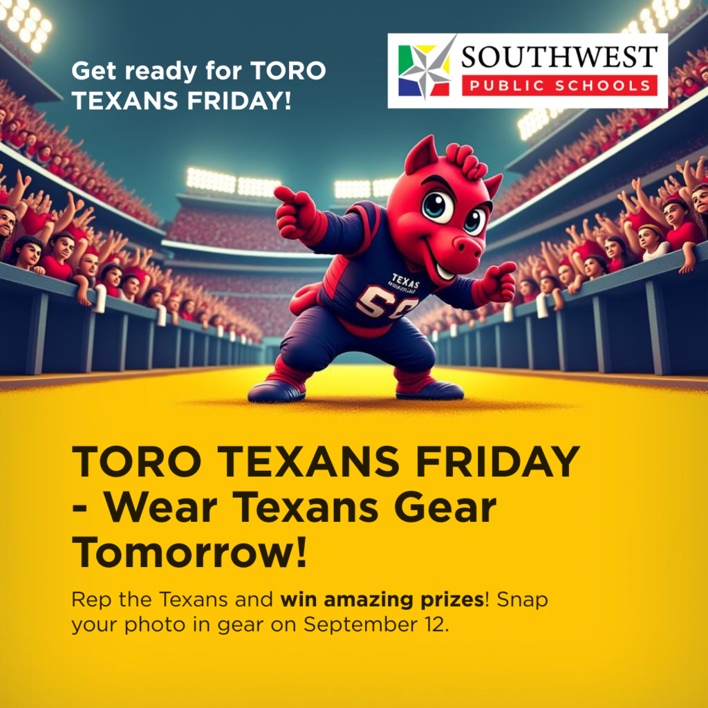 Wear Texans Gear Tomorrow