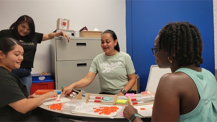 teachers at the small group table