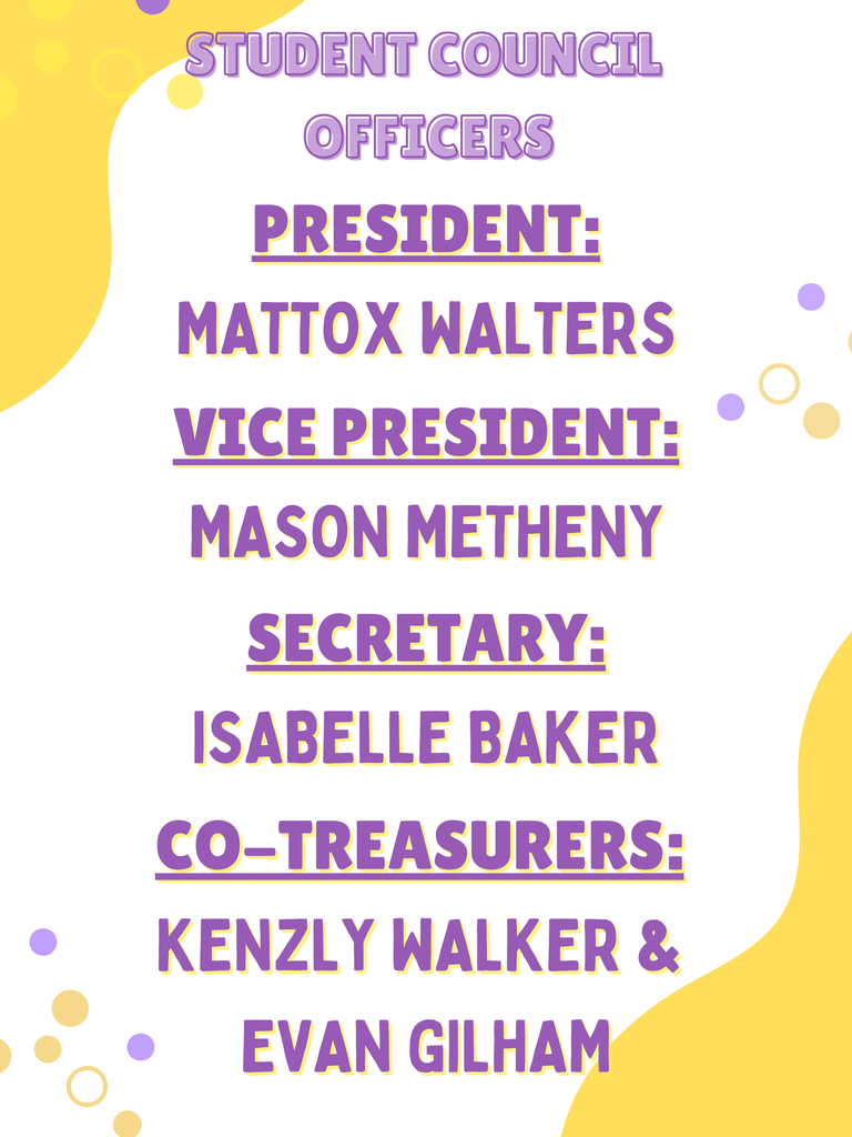 Student Council Officers