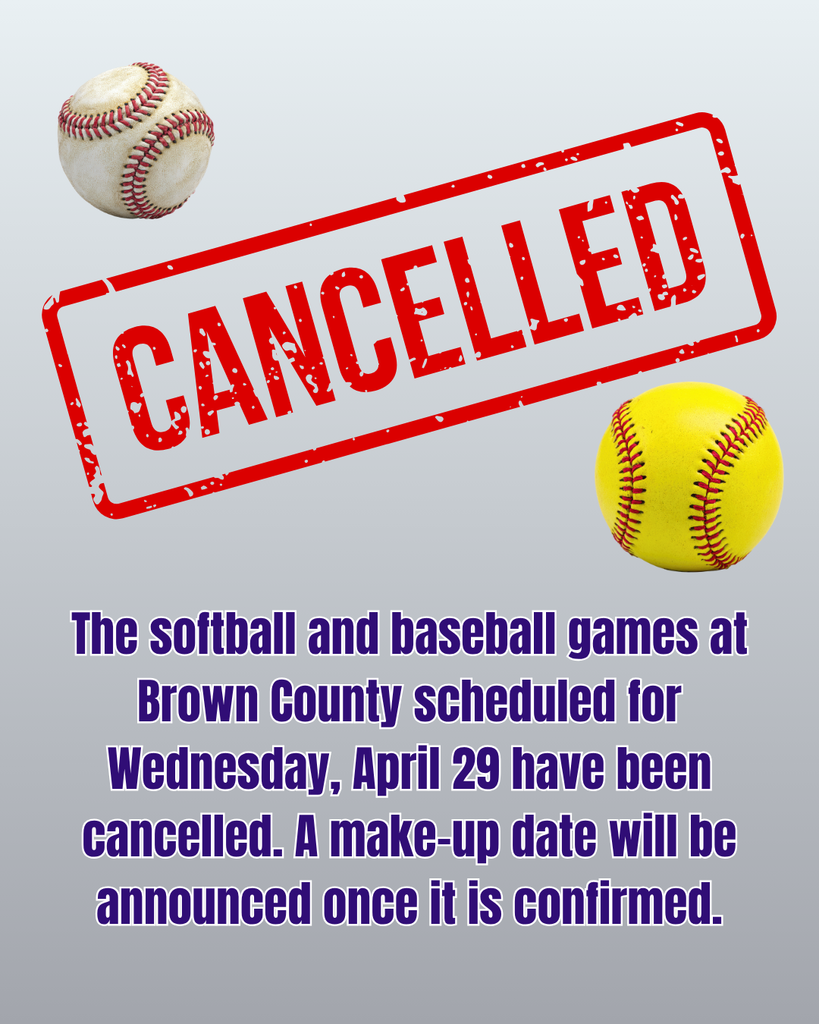 Softball and Baseball Cancelled