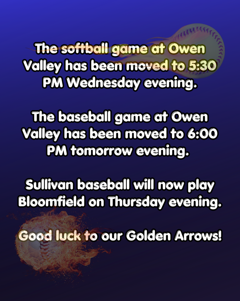 Softball and baseball update