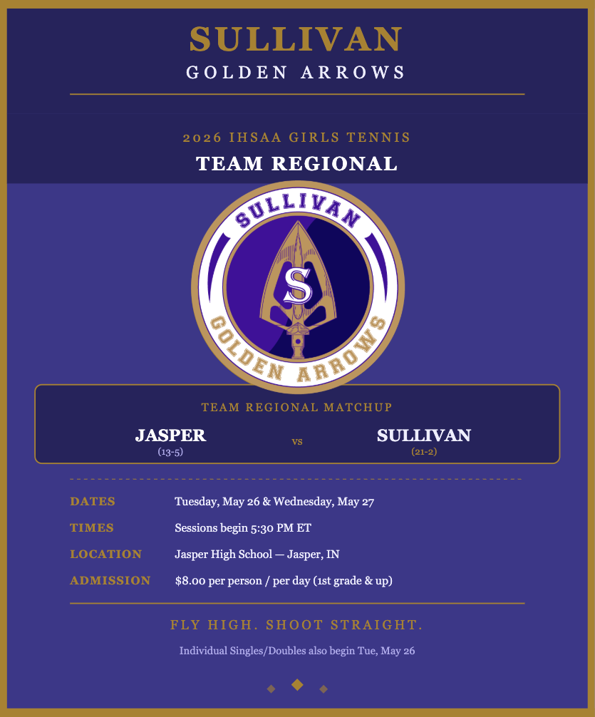 Tennis Regionals Announcement