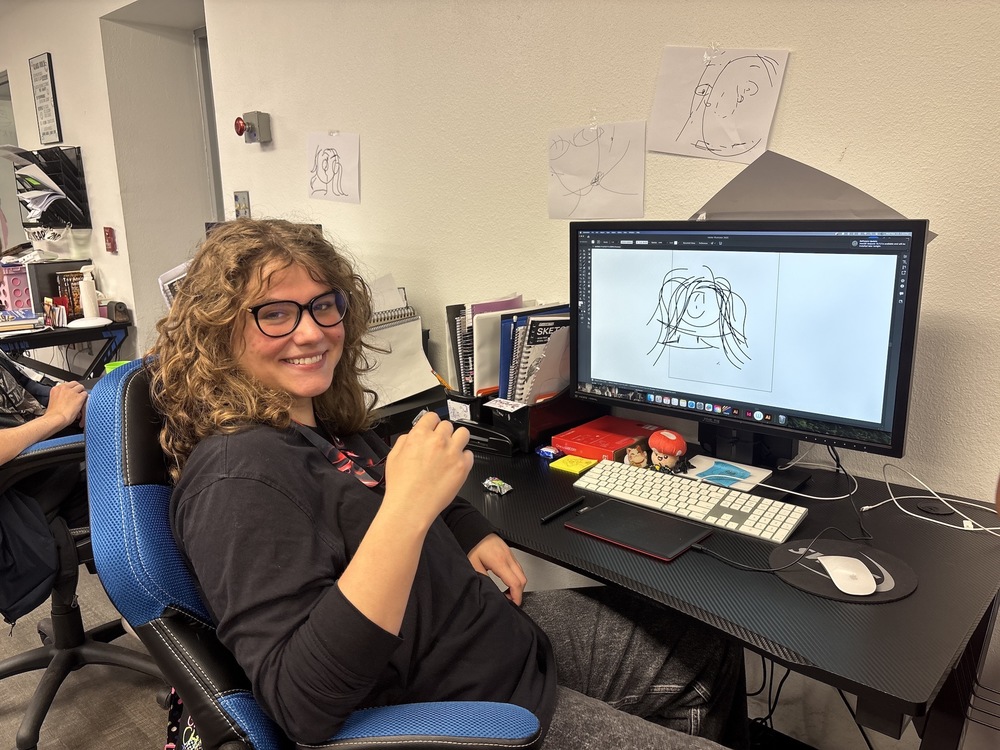 Girl in Graphic Design