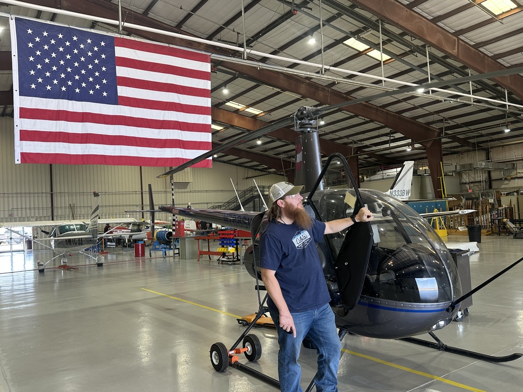 The new student vice president for the Aviation course