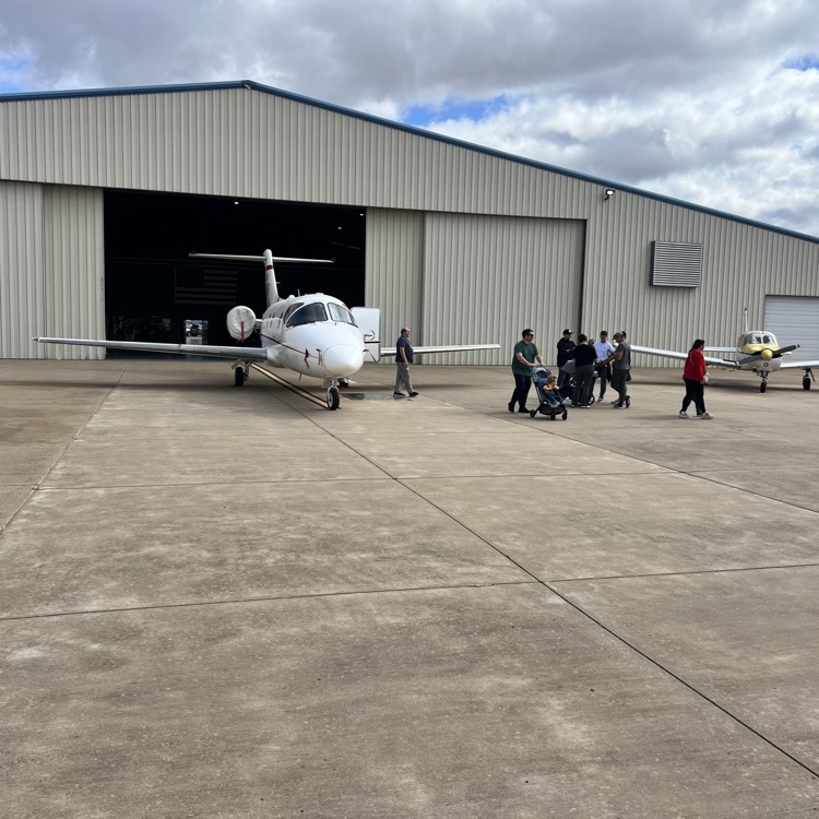 guests admiring our aircraft