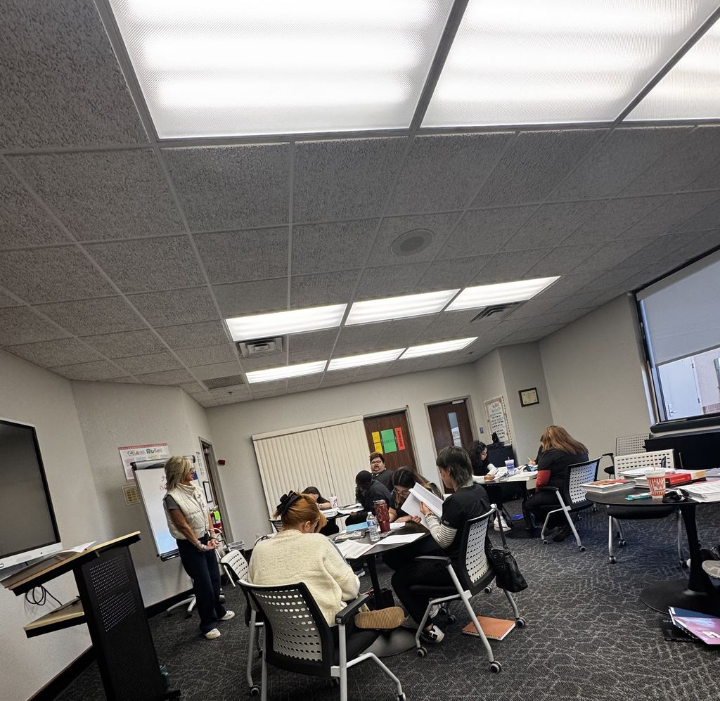 Adult Cosmetology Students learning safety