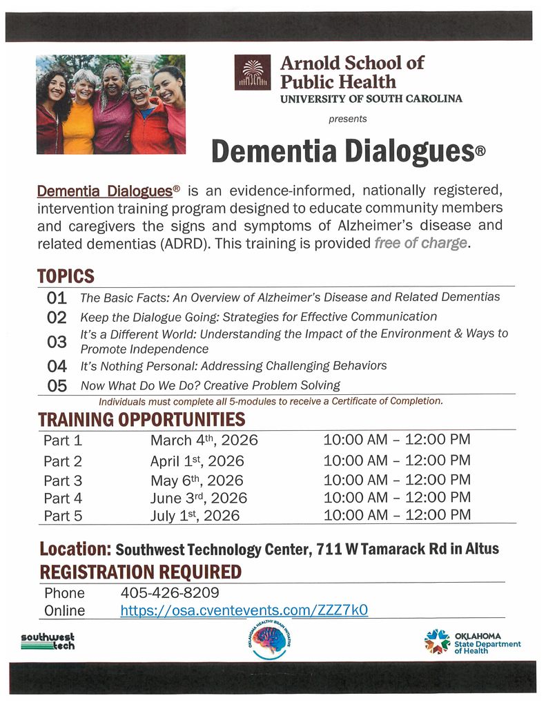 Dementia Dialogues Training Opportunities