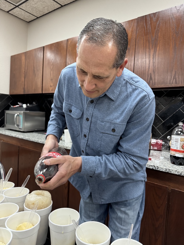 Mr Latham making coke floats