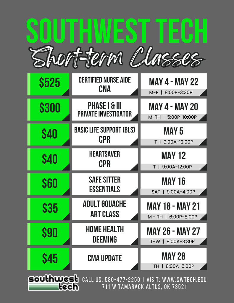 short term classes