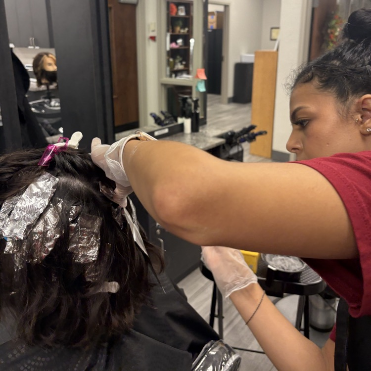 Cosmo student 2 foiling hair