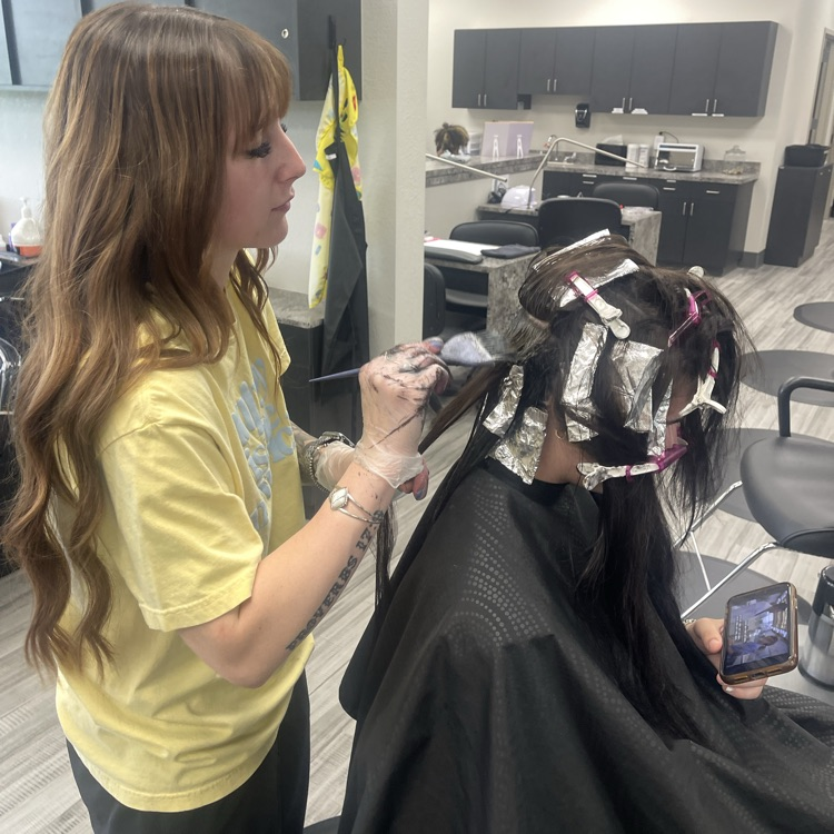 Cosmo student 4 foiling hair
