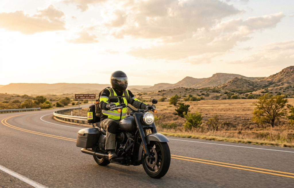 motorcycle rider safe riding