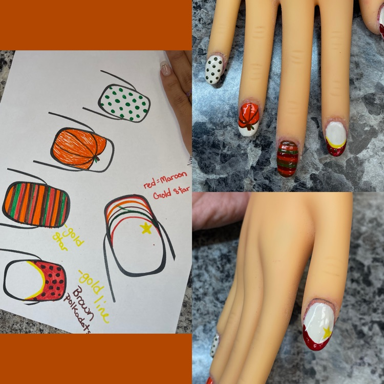 fall nail art 
