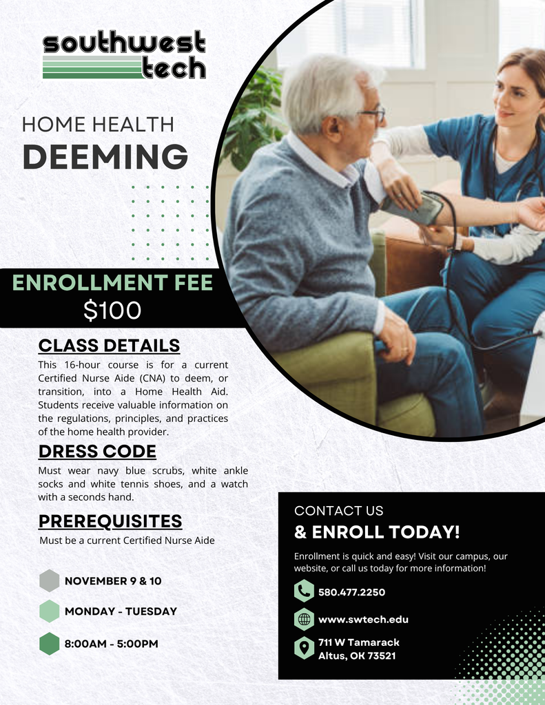 Home Health Deeming at Southwest Tech