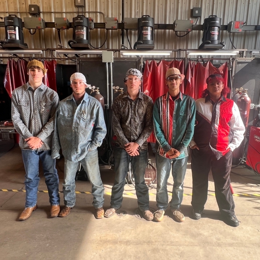 Afternoon Metal Fabrication class officers 