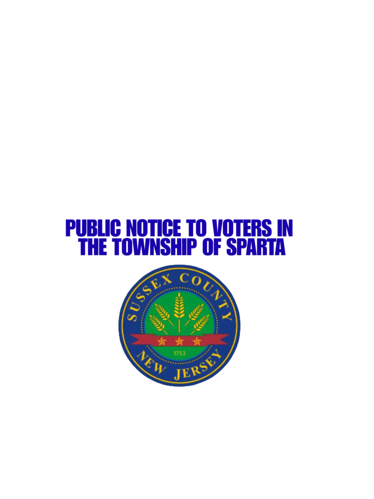 Public Notice to Voters in the Township of Sparta