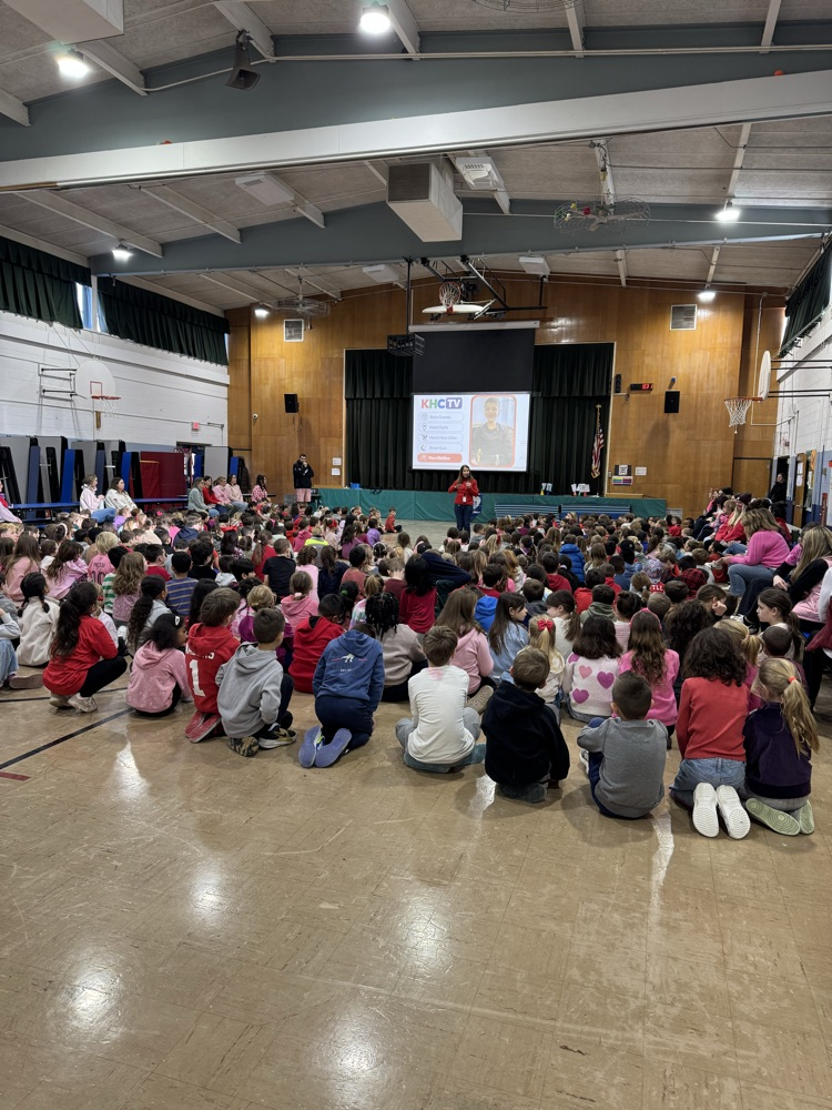 Students enjoying the American Heart Assembly! 