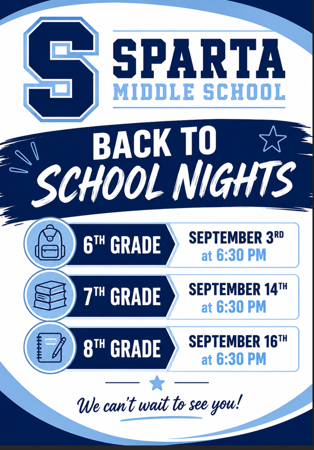 Sparta Middle School Back To School Nights