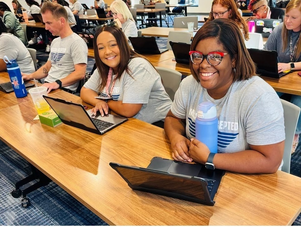 teachers participate in Professional Development
