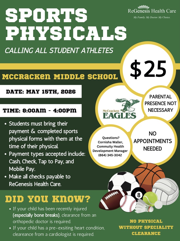 Sports Physicals Flier