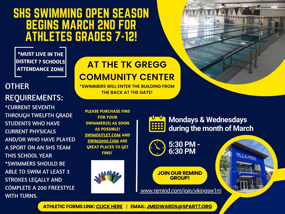 SHS Swim Open Season Flier