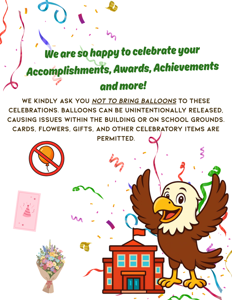 No Balloons at School Graphic