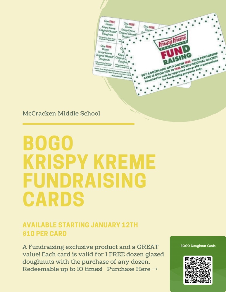 8th Grade fundraiser flier