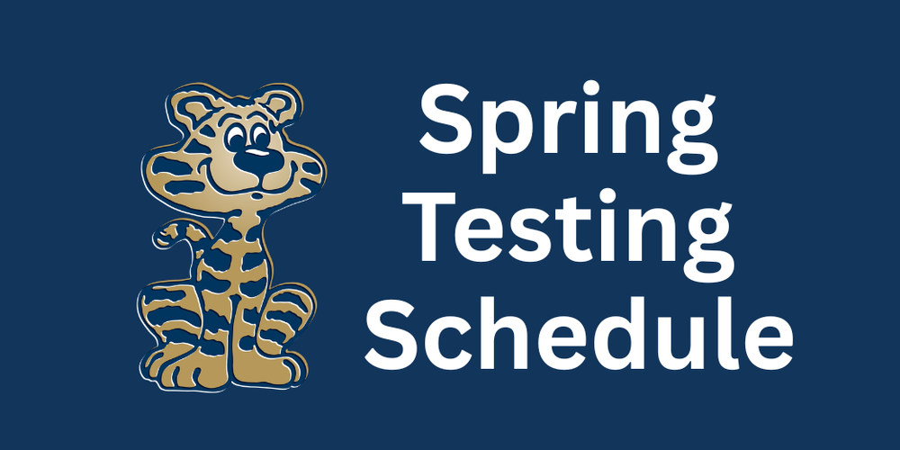 testing schedule graphic
