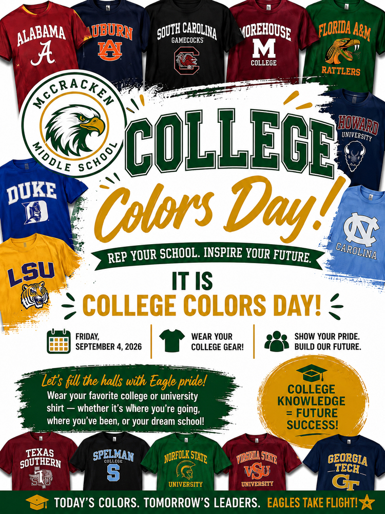 College Colors Day Flier