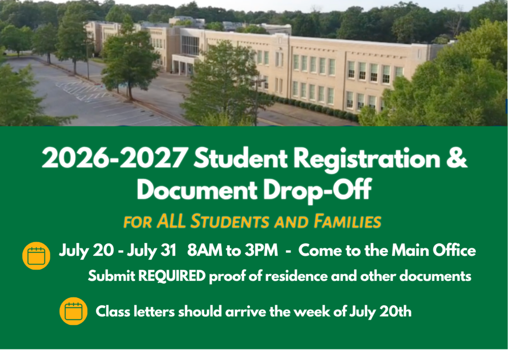 Student Registration and Document Drop off information