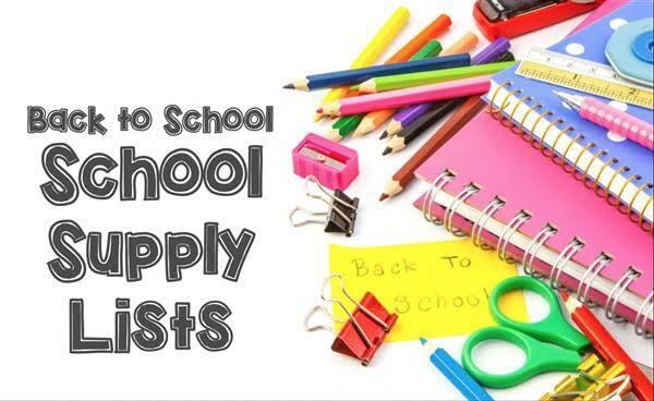 School Supply Lists graphic