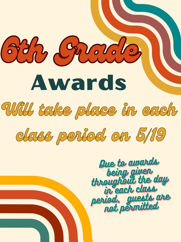 6th Grade Awards Flier