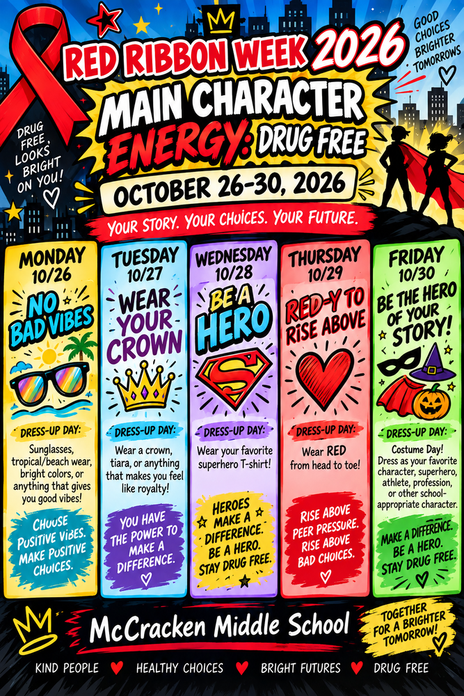 Red Ribbon Week Dressup Days Flier