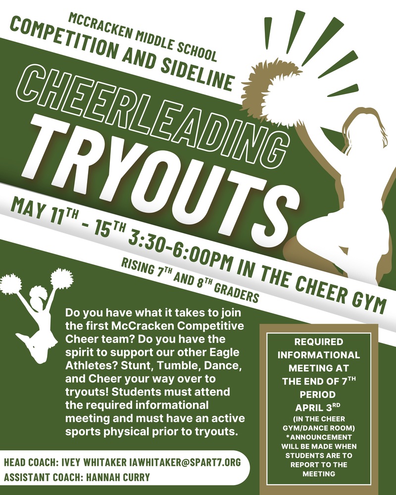 Cheer Tryouts Flier
