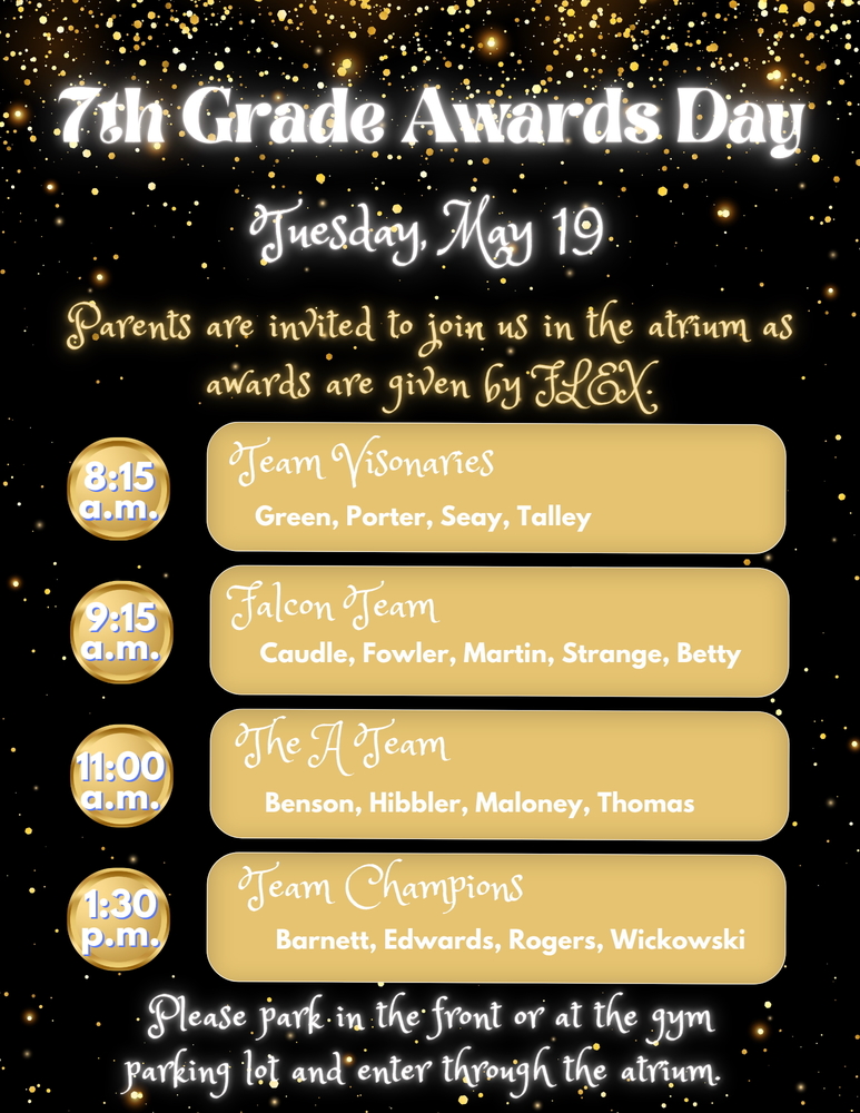 7th Grade Awards Day