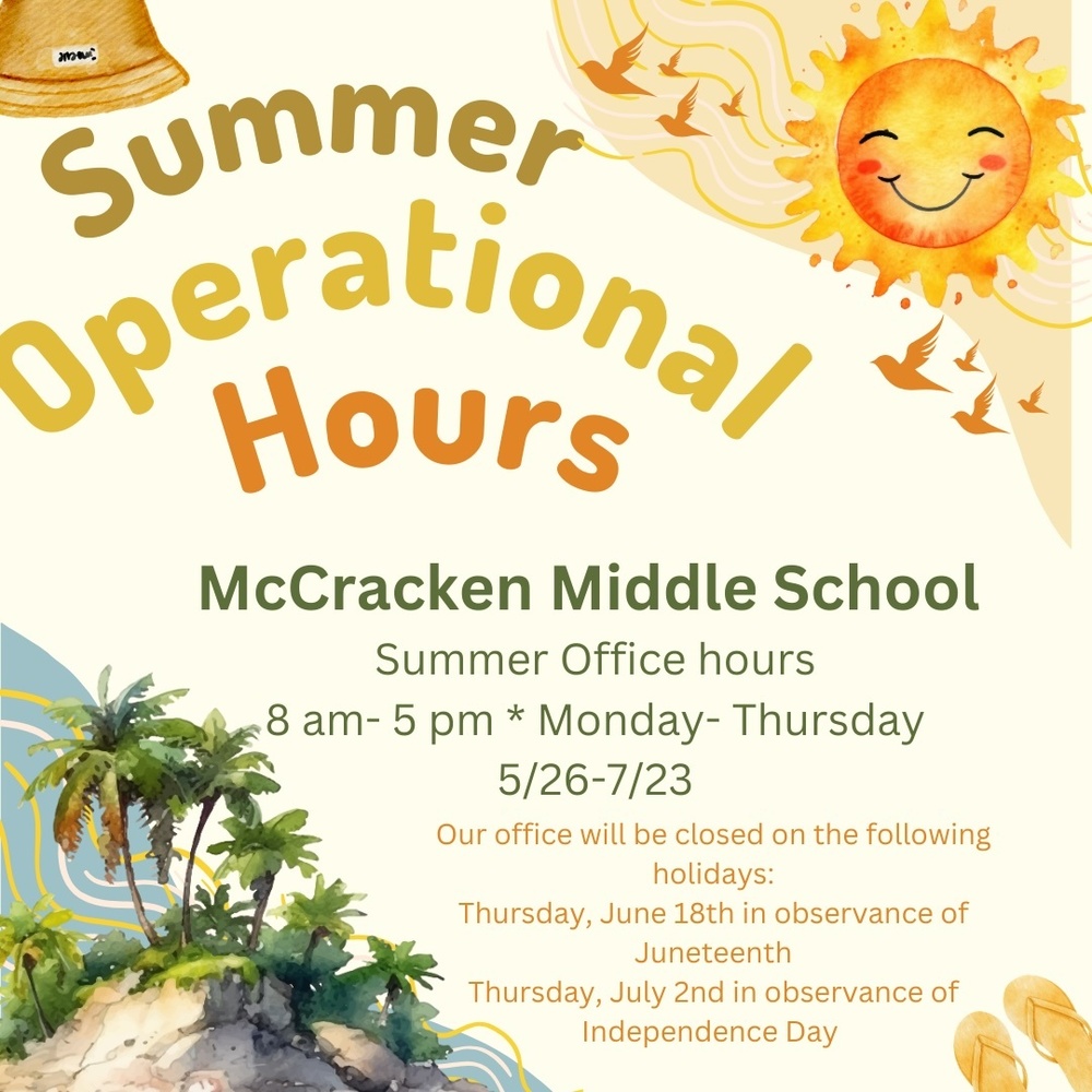 Summer Hours Flier