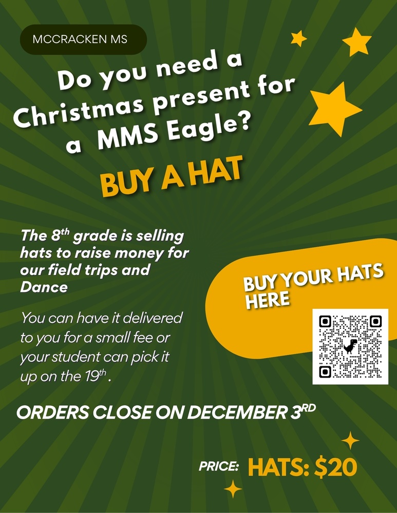 8th Grade Fundraiser flier