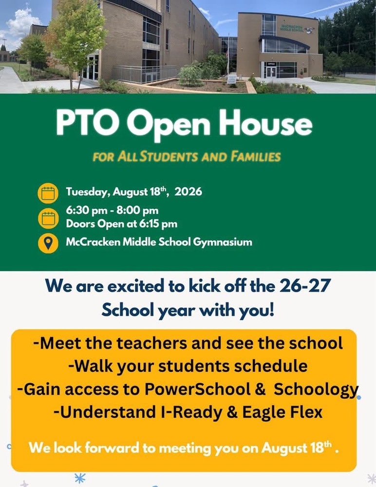 PTO Open House Flier