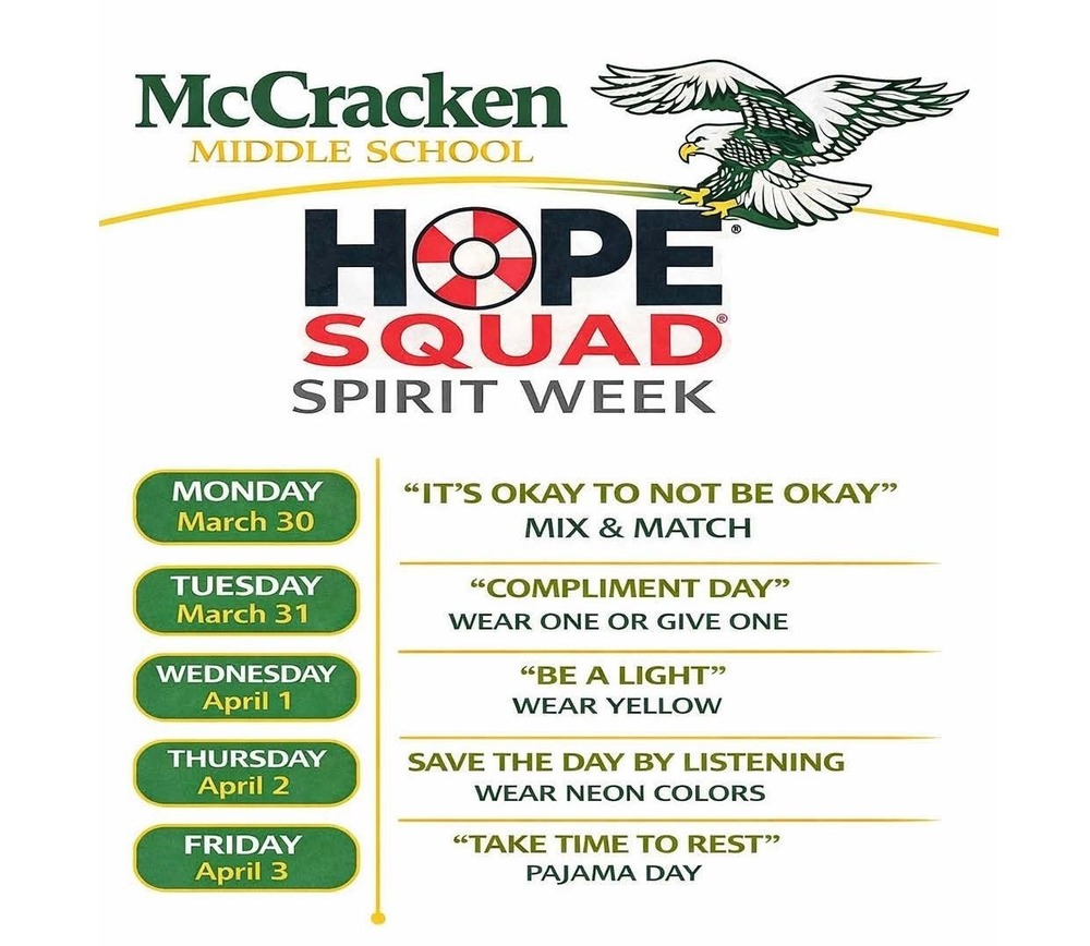 Hope Squad Spirit Week