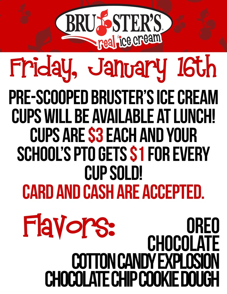 Bruster's Fundraiser Flier